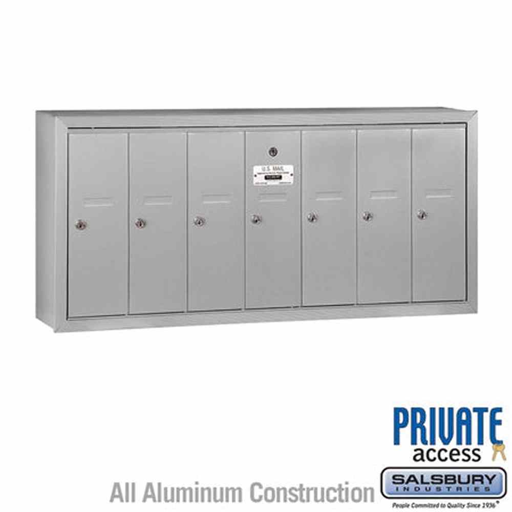 Salsbury Industries 3507ASP aluminum vertical mailbox private access