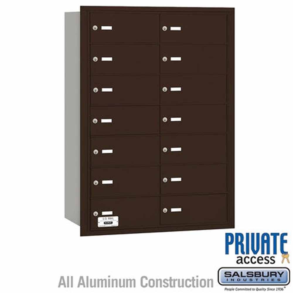 Salsbury Industries 3614ZRP bronze horizontal mailbox private access