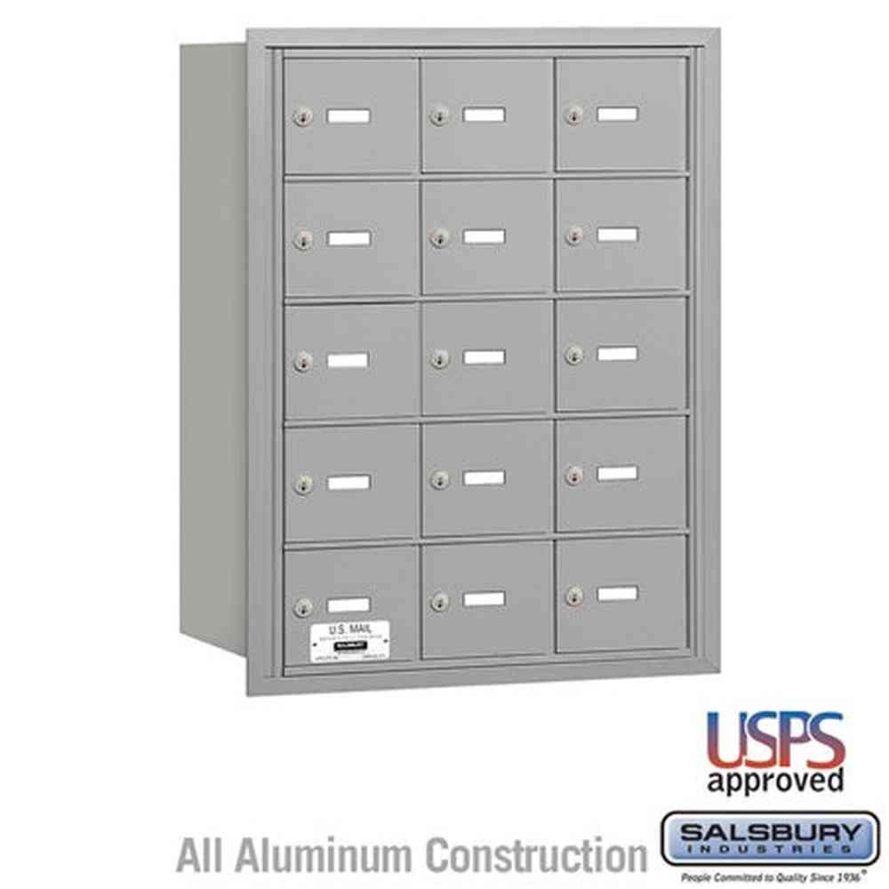 Salsbury Industries 3615ARU aluminum horizontal mailbox usps access