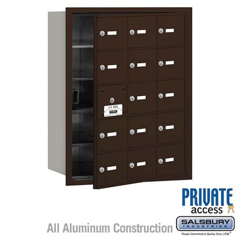 Salsbury Industries 3615ZFP bronze horizontal mailbox private access