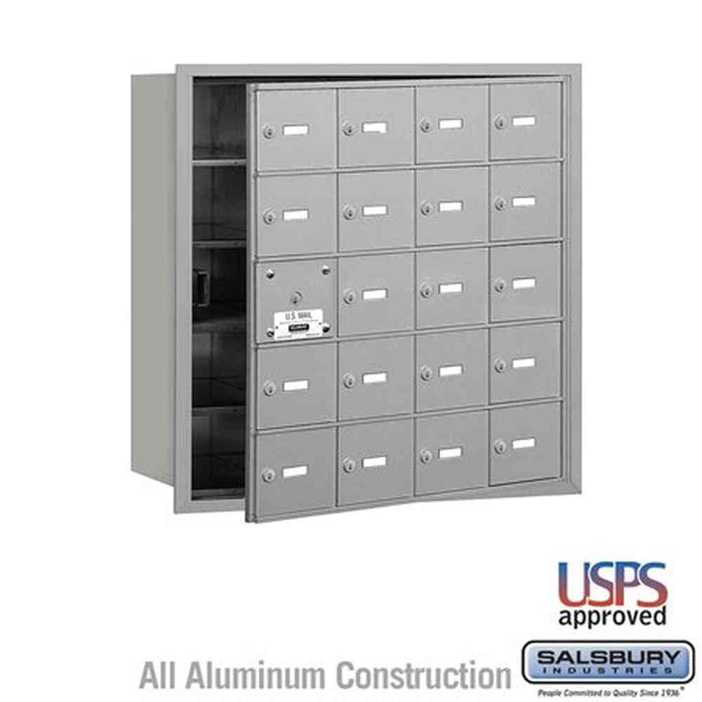 Salsbury Industries 3620AFU aluminum horizontal mailbox usps access