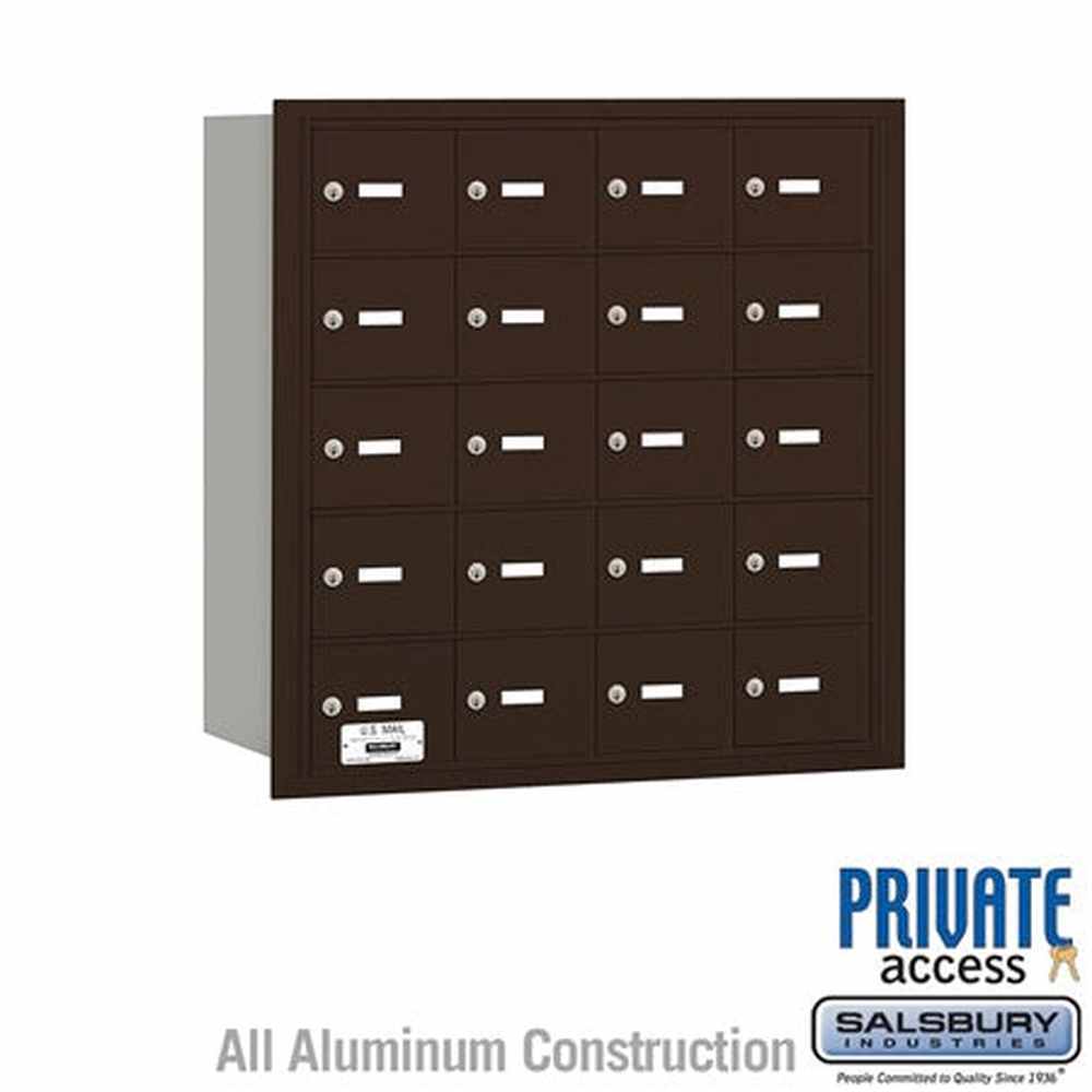 Salsbury Industries 3620ZRP bronze horizontal mailbox private access