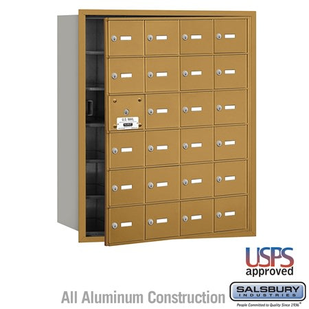 Salsbury Industries 3624GFU horizontal mailbox usps access, additional view