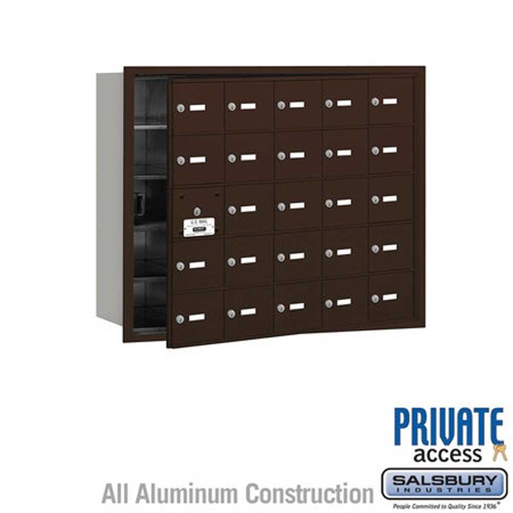 Salsbury Industries 3625ZFP bronze horizontal mailbox private access