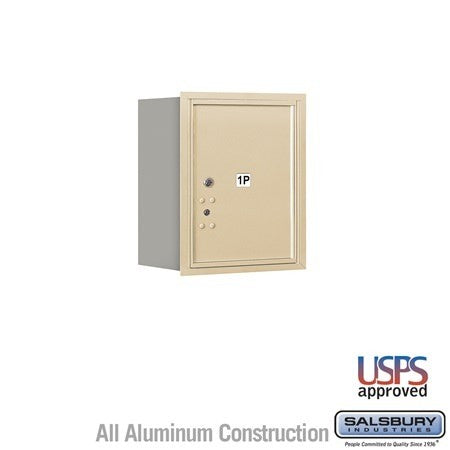 Salsbury Industries 3705S-1PSRU sandstone horizontal mailbox usps access