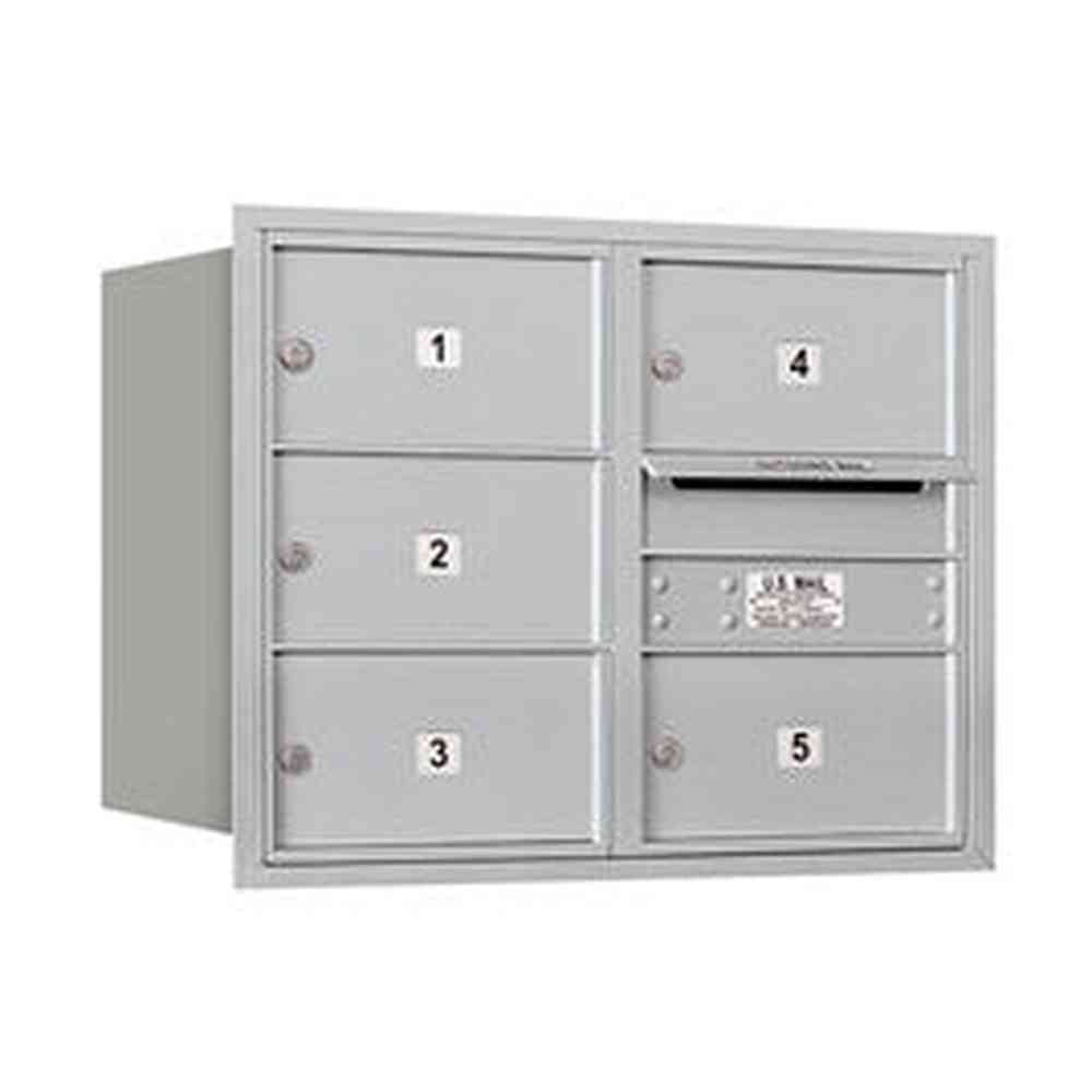 Salsbury Industries 3706D-05ARP aluminum horizontal mailbox private access