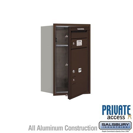 Salsbury Industries 3707S-1PZFP bronze horizontal mailbox private access