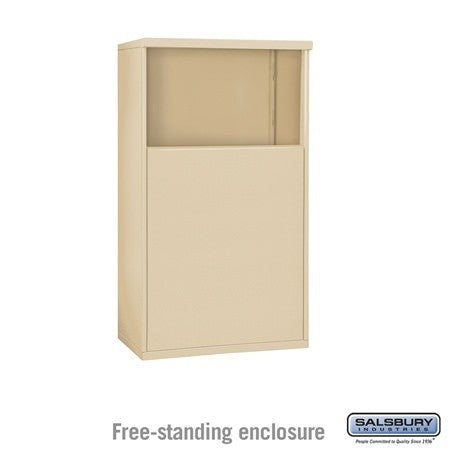 Salsbury Industries 3904D-SAN sandstone free standing enclosure
