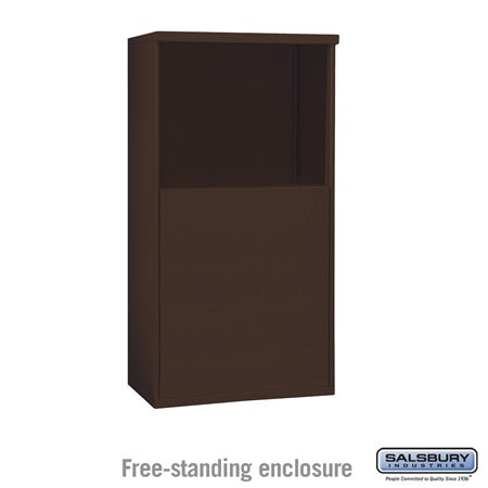 Salsbury Industries 3906D-BRZ free standing enclosure, additional view