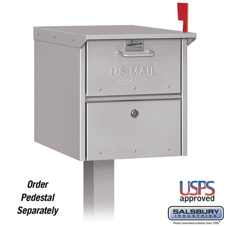 Salsbury Industries 4325SLV roadside mailbox, additional view