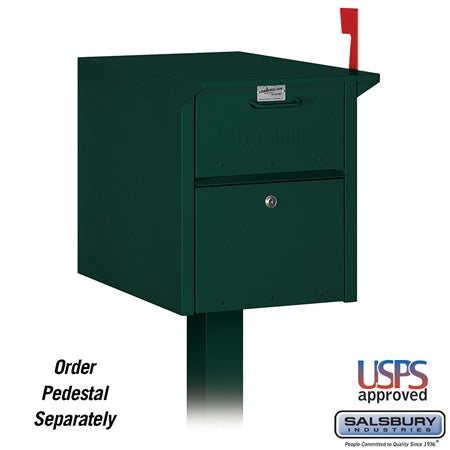 Salsbury Industries 4350GRN mail chest, additional view