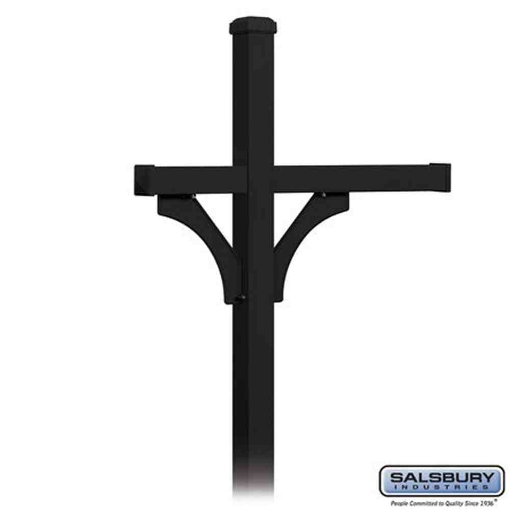 Salsbury Industries 4373BLK black mailbox post