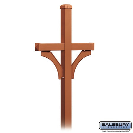 Salsbury Industries 4872WHT mailbox post, additional view