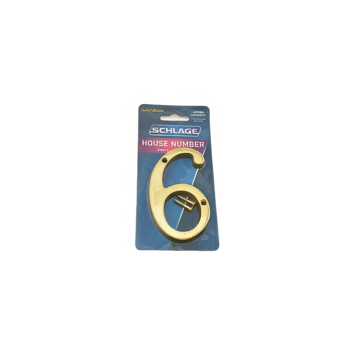 Ives SC23066605 bright brass house number