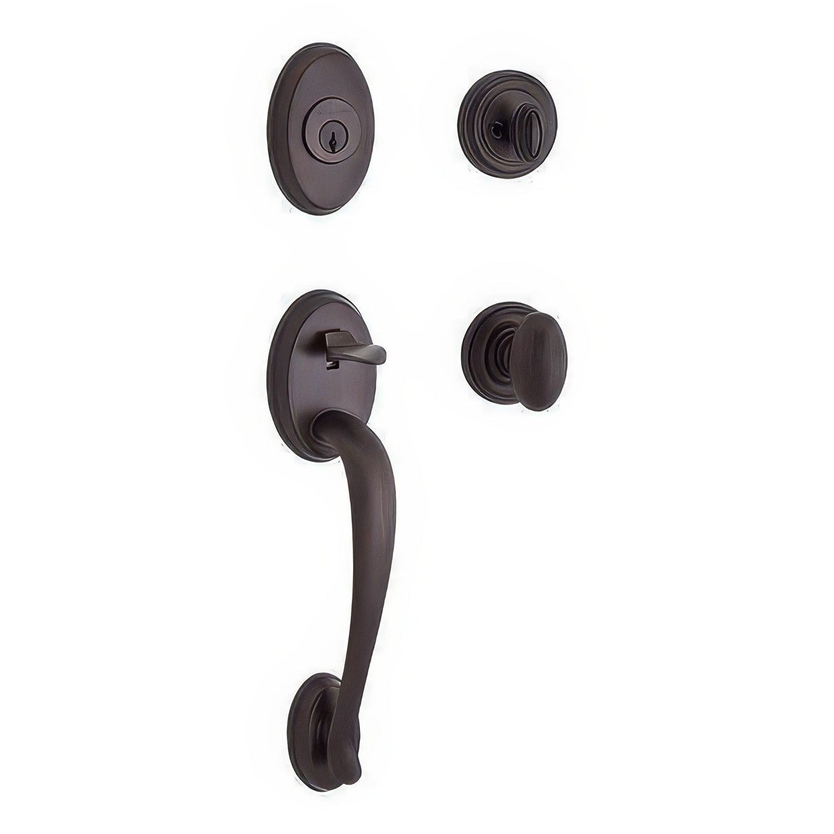 Baldwin SCCOLXELLTRR112 venetian bronze single cylinder handleset