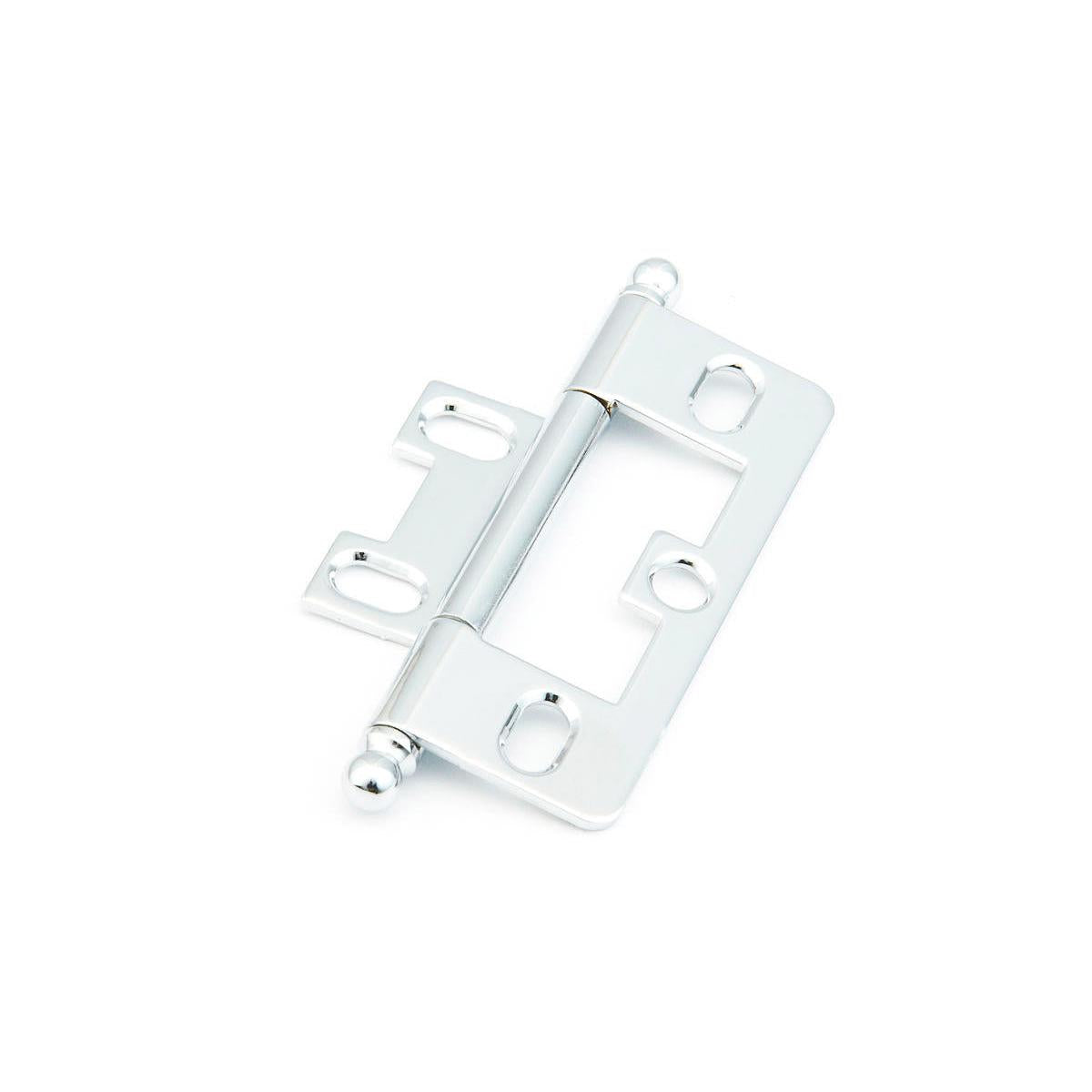 Schaub and Company 1100B-26 Non-Mortise Ball Tip 2-1/2" x 7/8" Cabinet Hinge Cabinet Knob Chrome