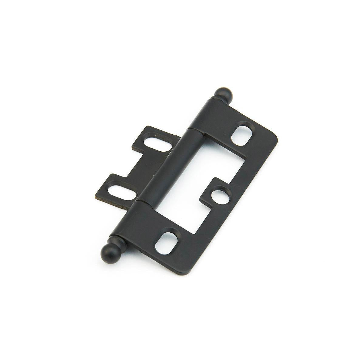 Schaub and Company 1100B-FB Non-Mortise Ball Tip 2-1/2" x 7/8" Cabinet Hinge Cabinet Knob Matte Black