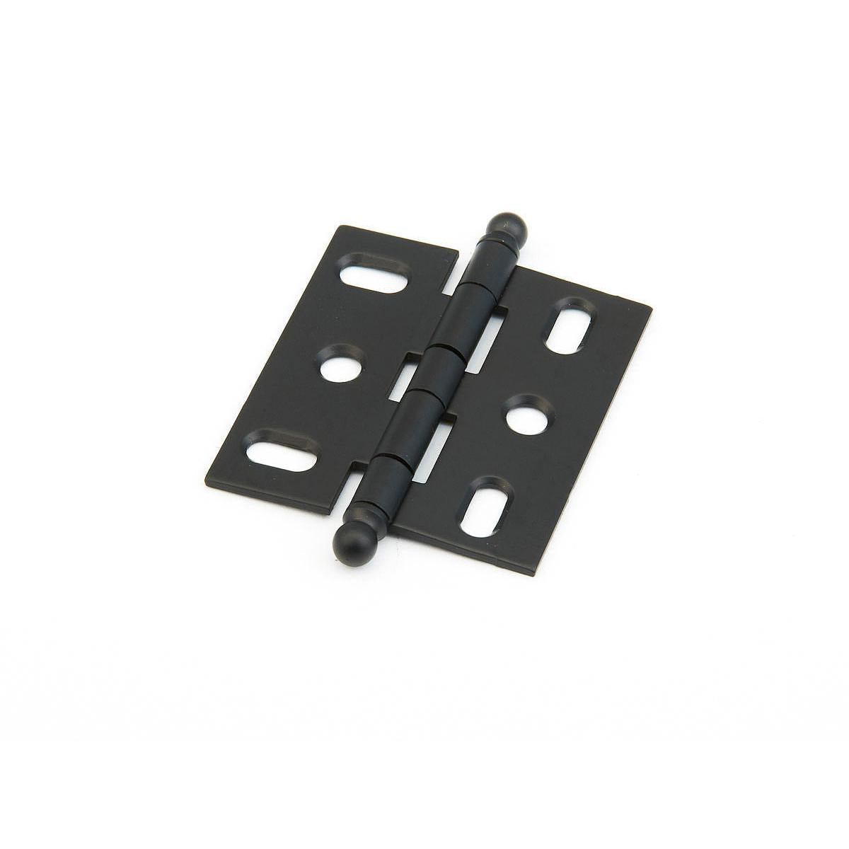 Schaub and Company 1111B-FB Ball Tip Mortise 2" x 3/4" Cabinet Hinge Cabinet Knob Matte Black