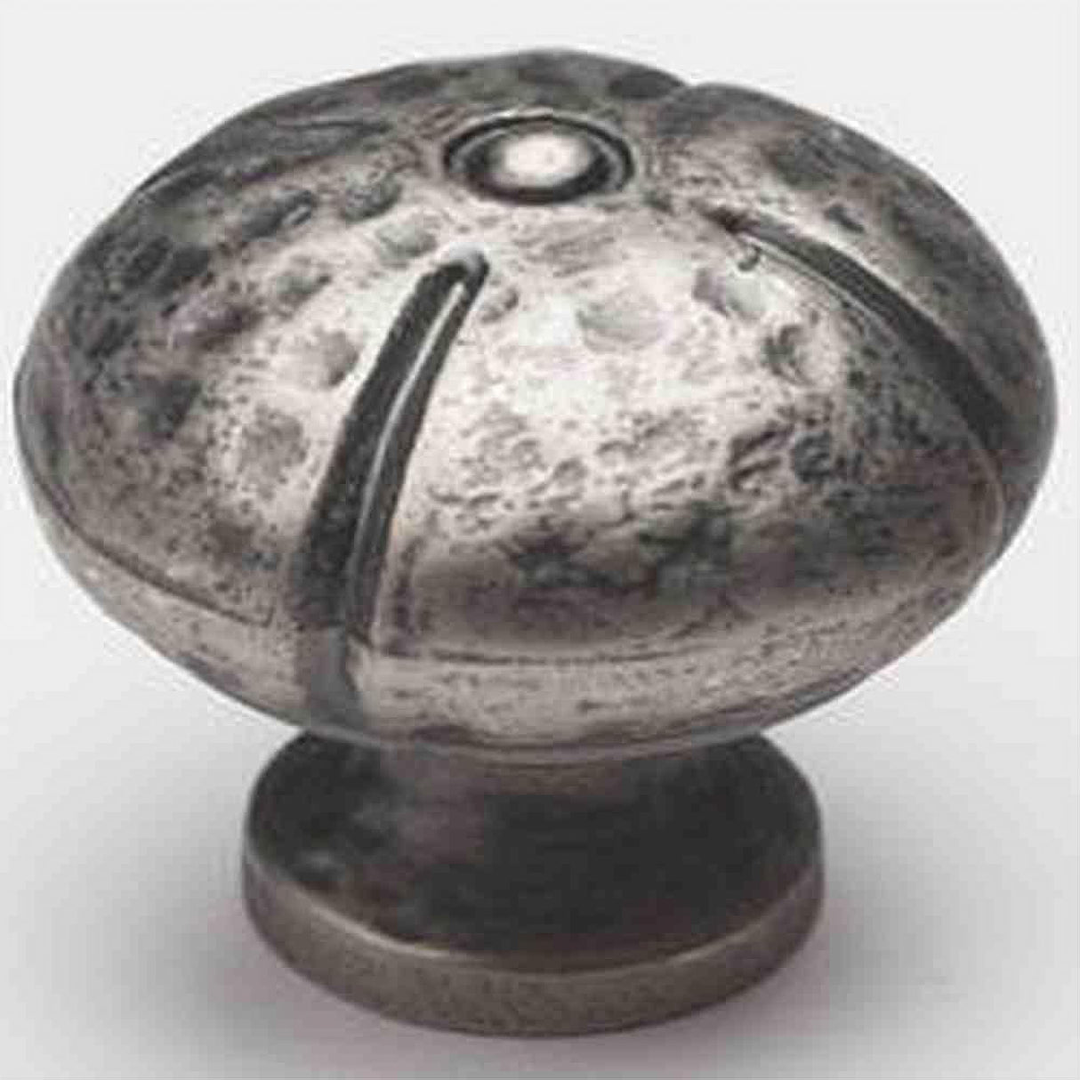 Schaub and Company 250-VN Siena Design Round Cabinet Knob With 1-3/8" Diameter Vibra Nickel