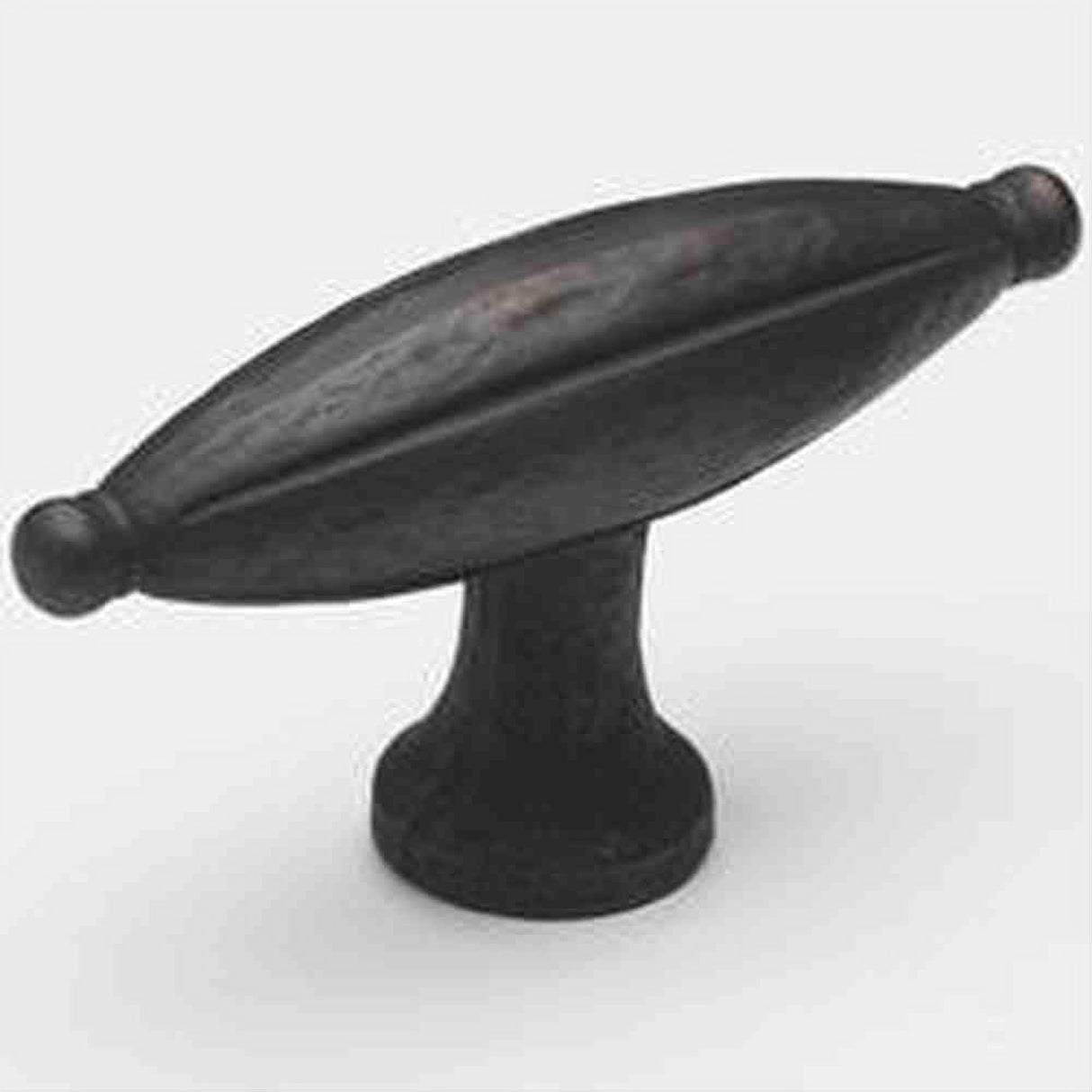 Schaub and Company 253-ABZ Siena Design Oval Cabinet Knob With 2-7/8" Diameter Ancient Bronze