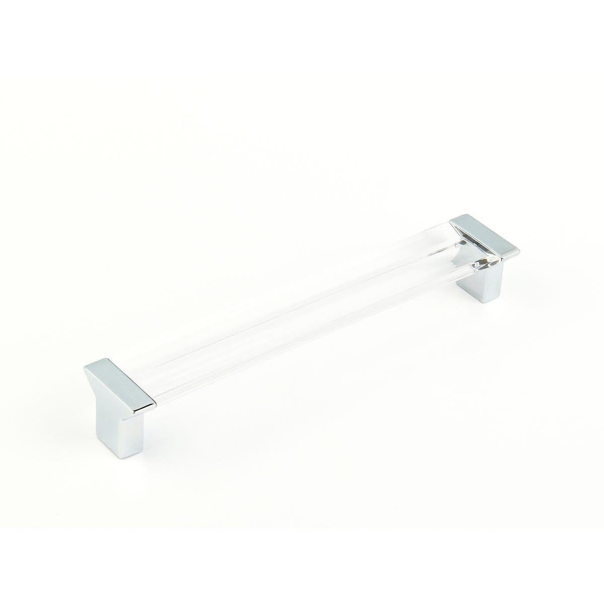 Schaub and Company 317-26-CL Positano Collection 160 mm Center Cabinet Bar Cabinet Pull Chrome Clear