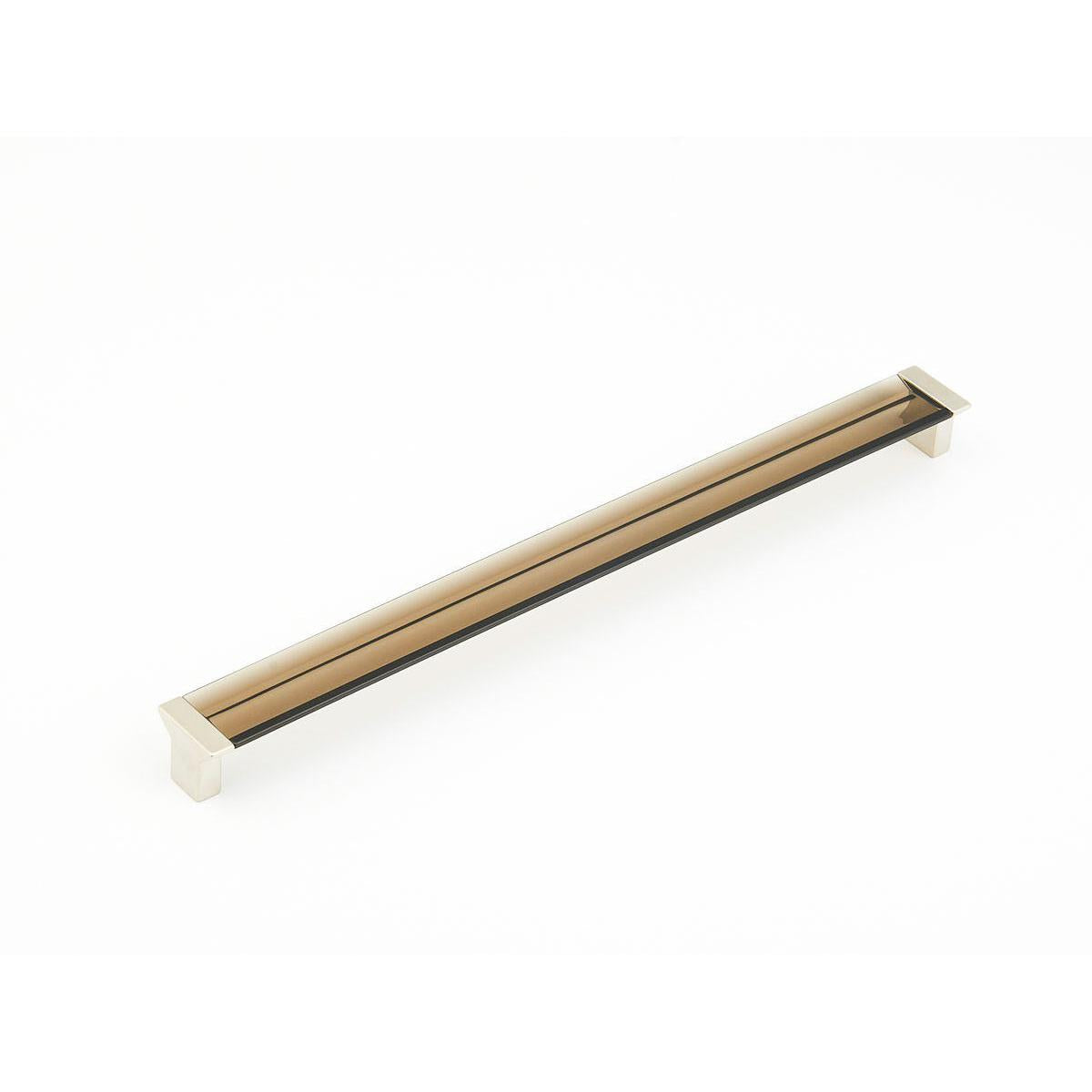 Schaub and Company 318-15-SM Positano Collection 320 mm Center Cabinet Bar Cabinet Pull Satin Nickel Smoke