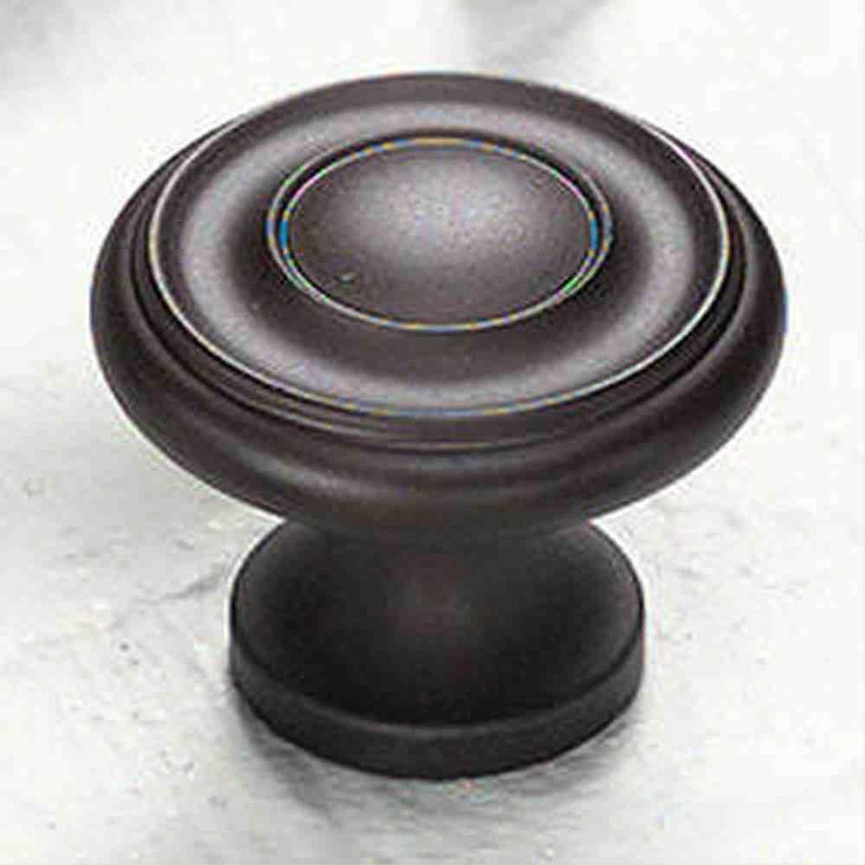 Schaub and Company 704-10B Solid Traditional Design Mushroom Cabinet Knob With 1-1/2" Diameter Oil Rubbed Bronze
