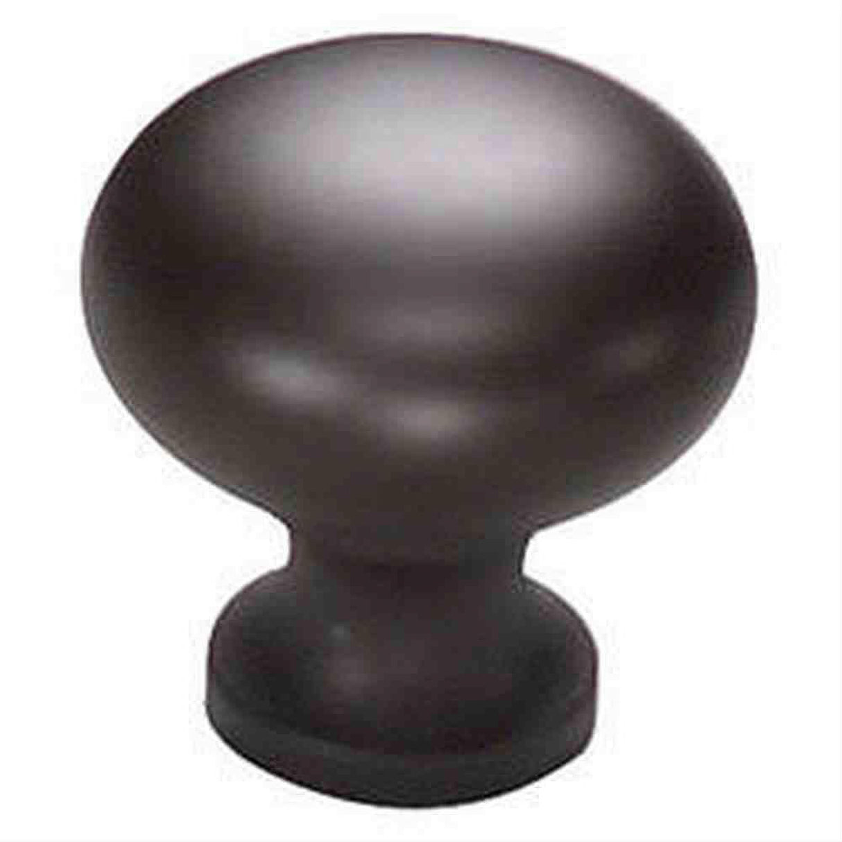 Schaub and Company 706-10B Solid Traditional Design Mushroom Cabinet Knob With 1-1/4" Diameter Oil Rubbed Bronze