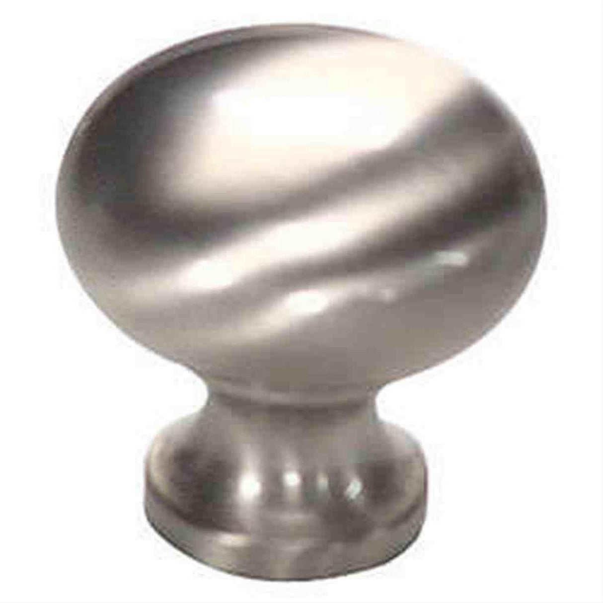 Schaub and Company 706-15 Solid Traditional Design Mushroom Cabinet Knob With 1-1/4" Diameter Satin Nickel