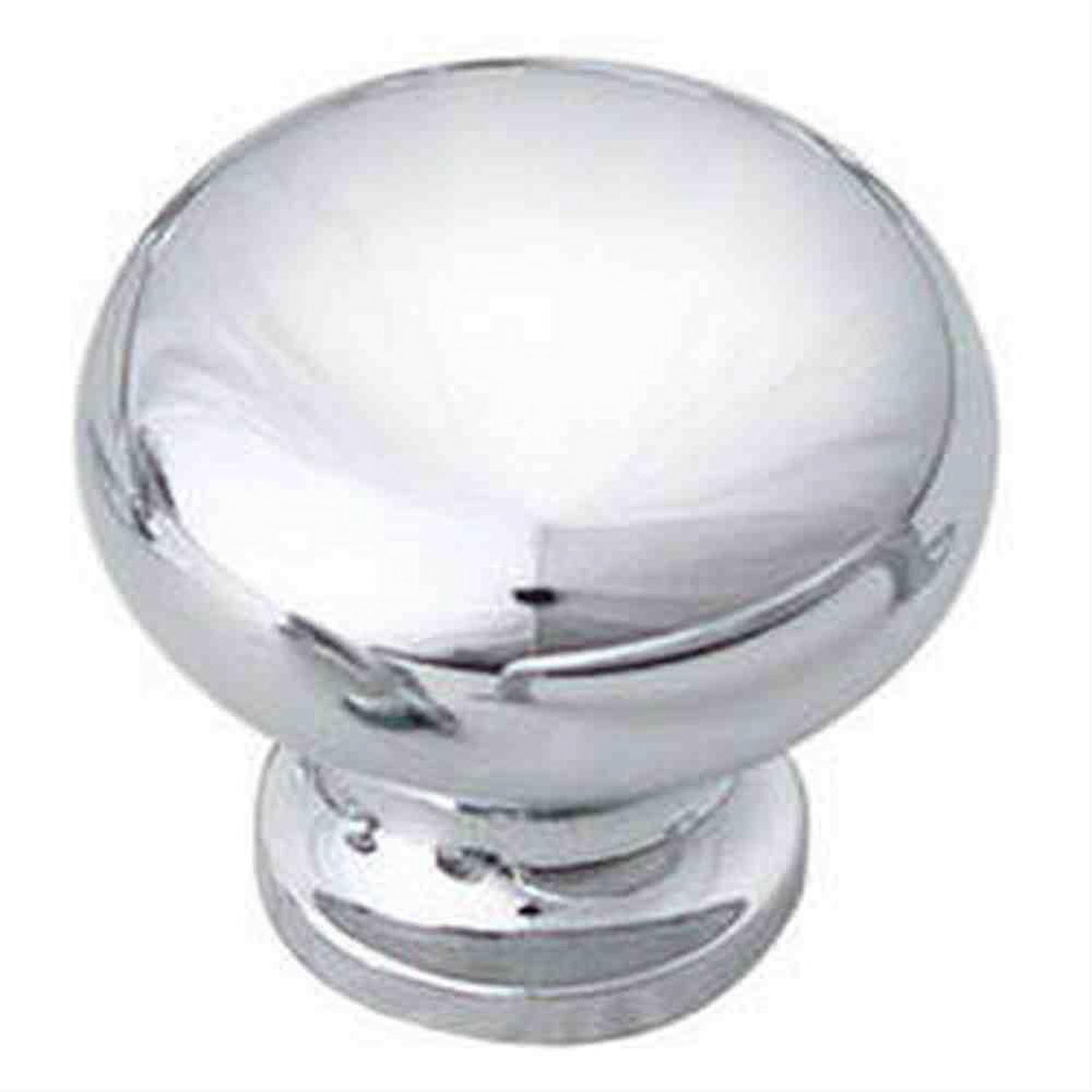 Schaub and Company 706-26 Solid Traditional Design Mushroom Cabinet Knob With 1-1/4" Diameter Chrome