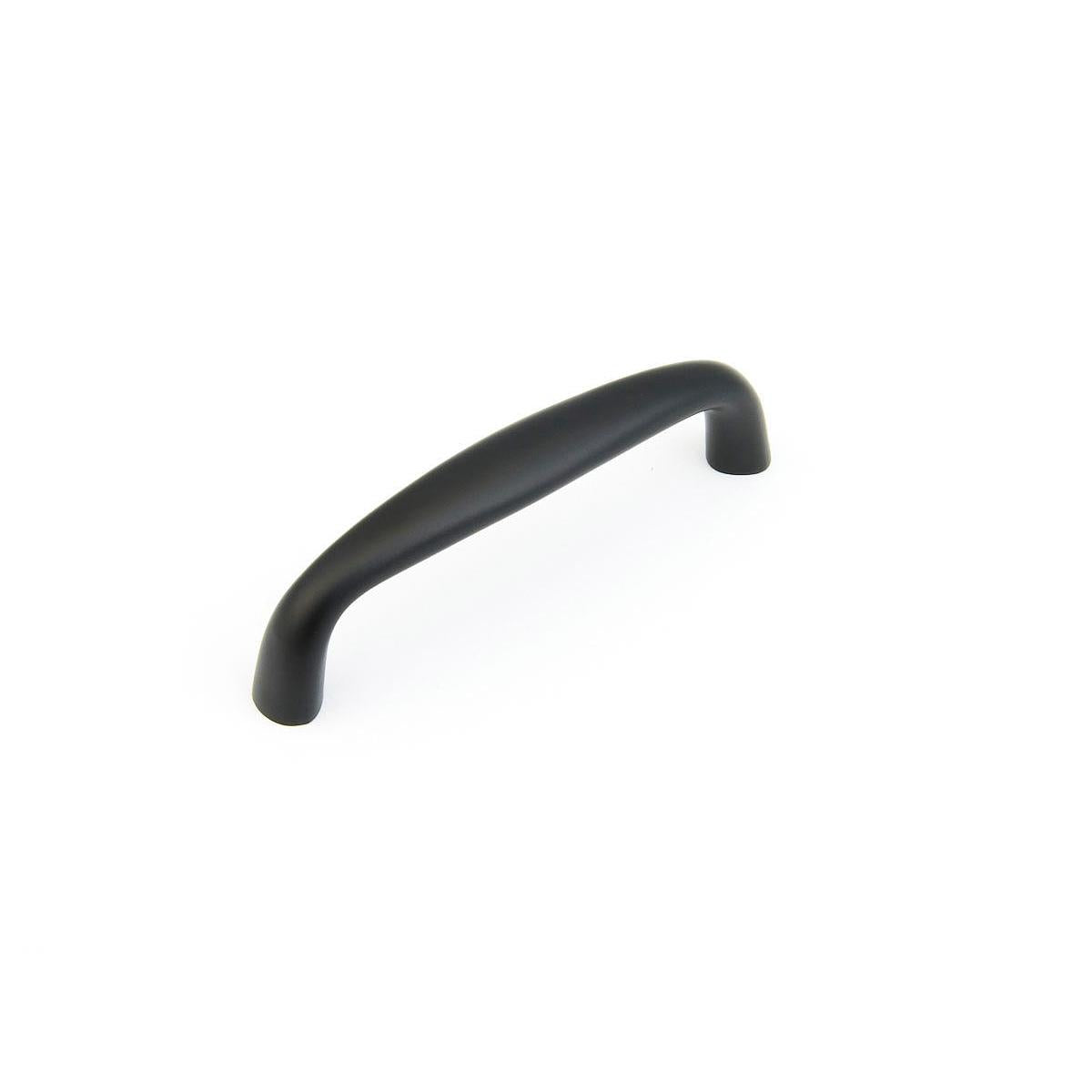 Schaub and Company 721-FB Solid Traditional Design Cabinet Pull With 3" Center to Center Flat Black