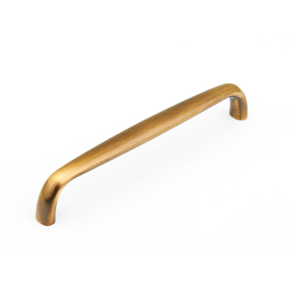 Schaub and Company 737-AB Solid Brass Cabinet Pull with 6 Inch Centers from the Traditional Designs Collection Antique Brass