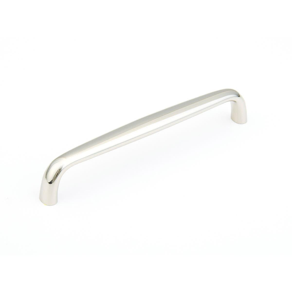 Schaub and Company 737-PN Solid Brass Cabinet Pull with 6 Inch Centers from the Traditional Designs Collection Polished Nickel