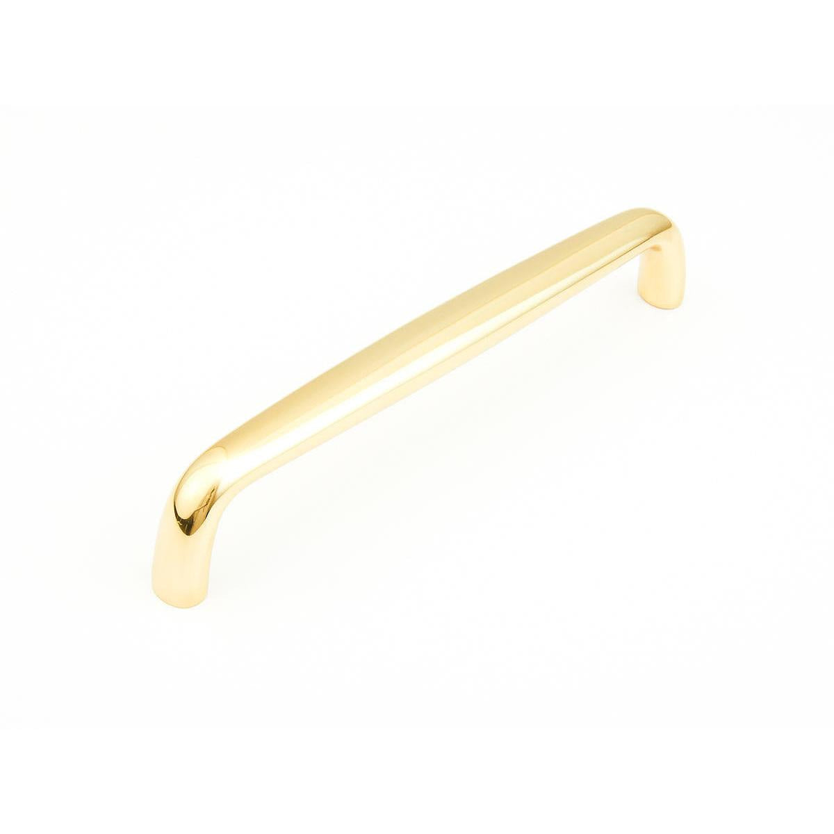 Schaub and Company 739-03 Solid Traditional Design Cabinet Pull / Appliance Pull With 10" Center to Center Polished Brass
