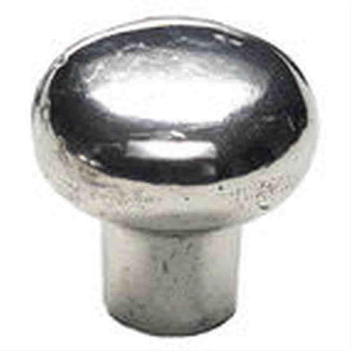 Schaub and Company 772-N Bronze Mountain Design Mushroom Cabinet Knob With 1-3/8" Diameter Natural Britannium