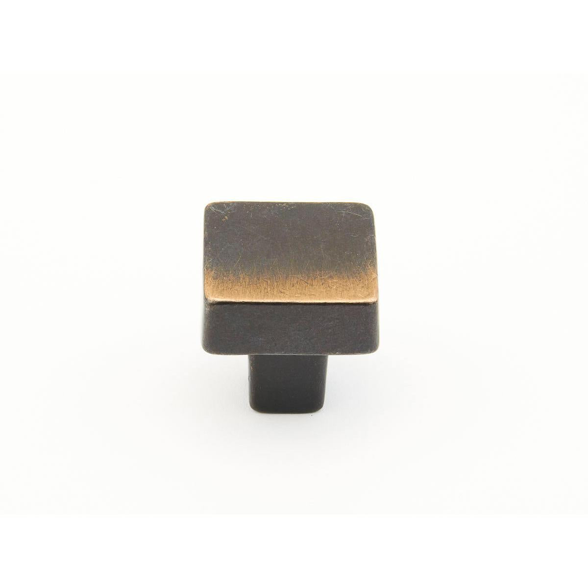 Schaub and Company 789-AZ Vinci Design Square Cabinet Knob With 1-1/4" Diameter Antique Bronze