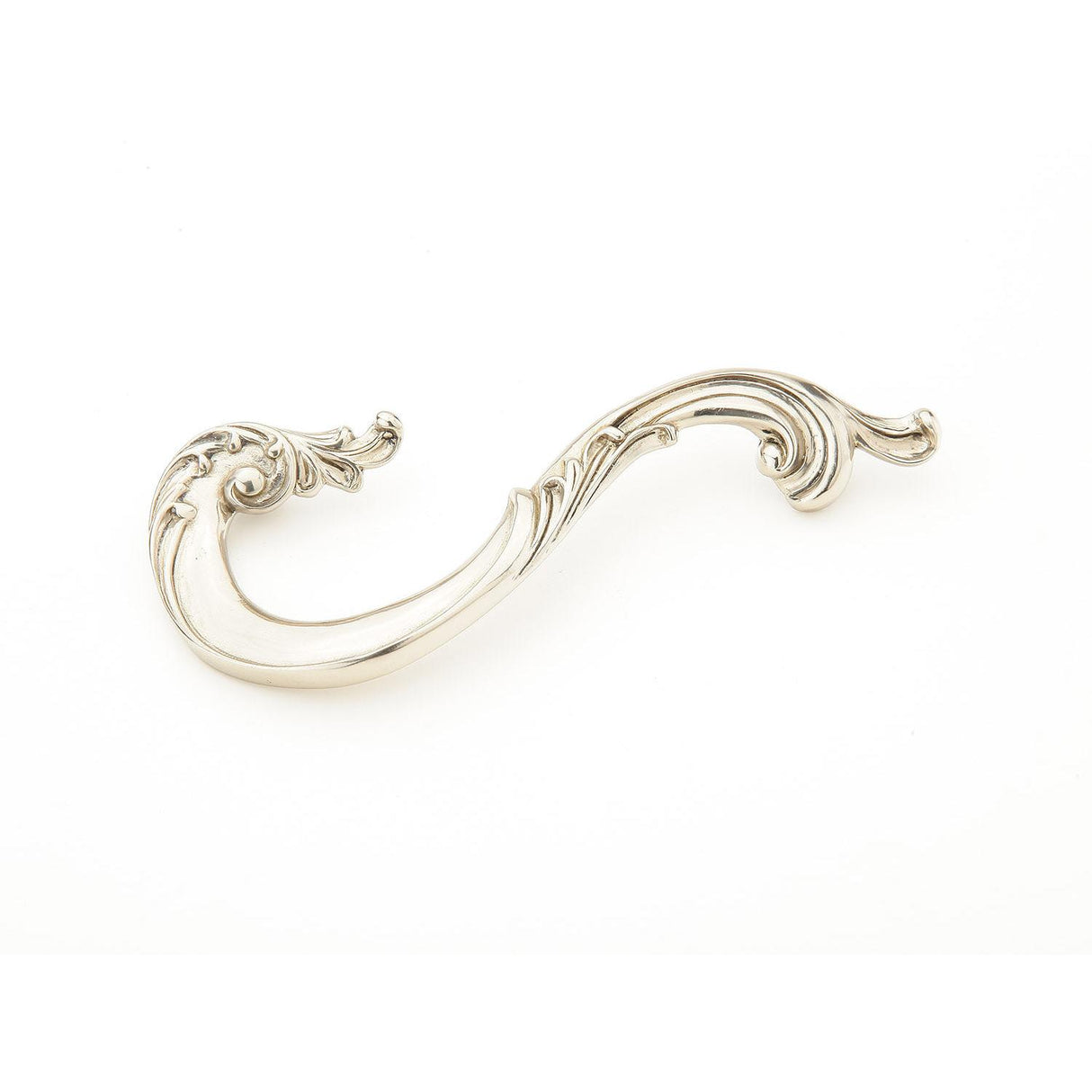 Schaub and Company 935L-WB Maitland-Smith Design Designer Cabinet Pull With 3-1/2" Center to Center White Brass