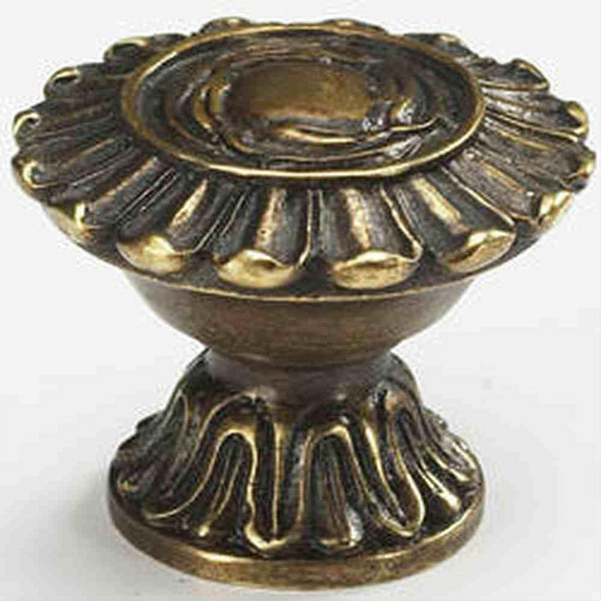 Schaub and Company 936-DIA Maitland-Smith Design Elongated Cabinet Knob With 1-1/4" Diameter Dark Italian Antique