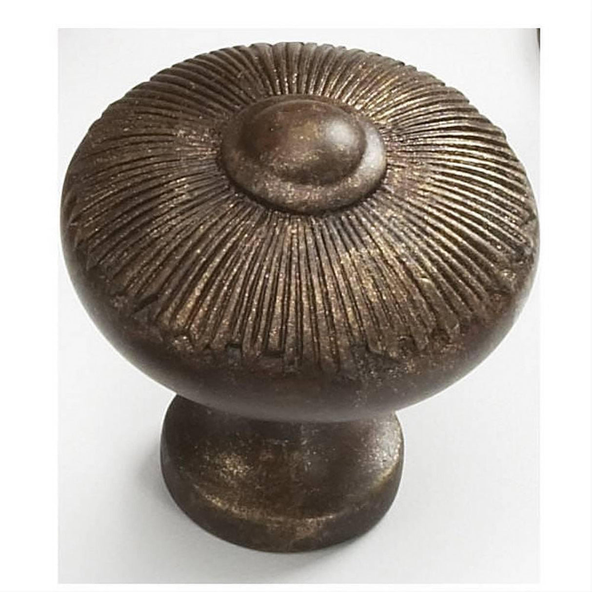 Schaub and Company 974-HLB Sunburst Series 1-1/2 Inch Diameter Mushroom Cabinet Knob Highlighted Bronze