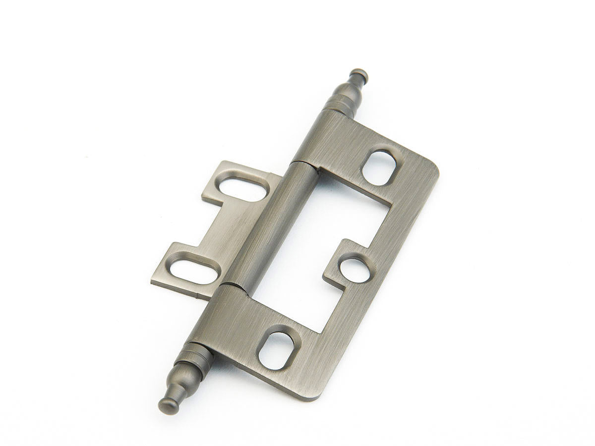 Schaub and Company 1100M-AN hinge in satin stainless, additional view