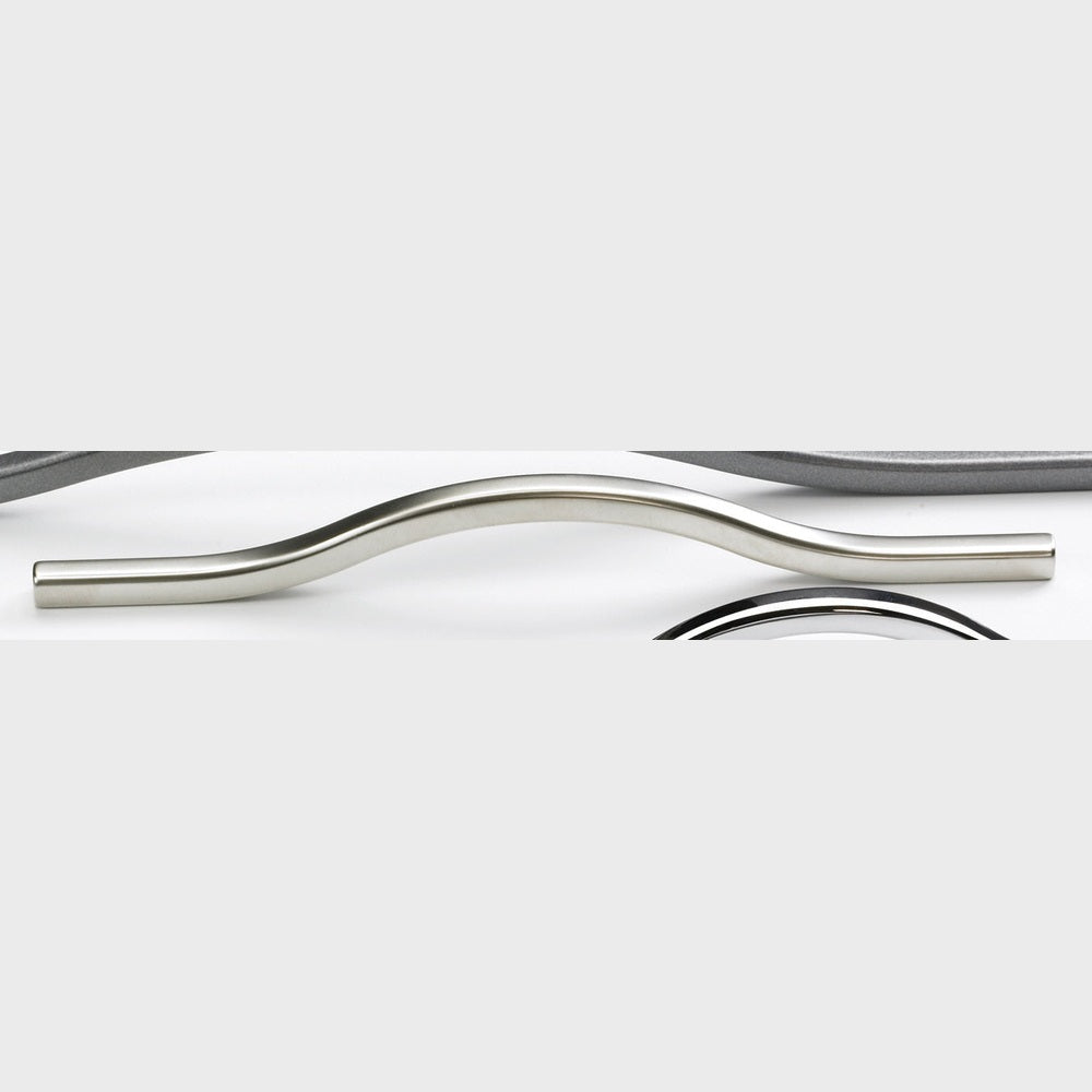 Schaub and Company 309-15 satin nickel arched cabinet pull