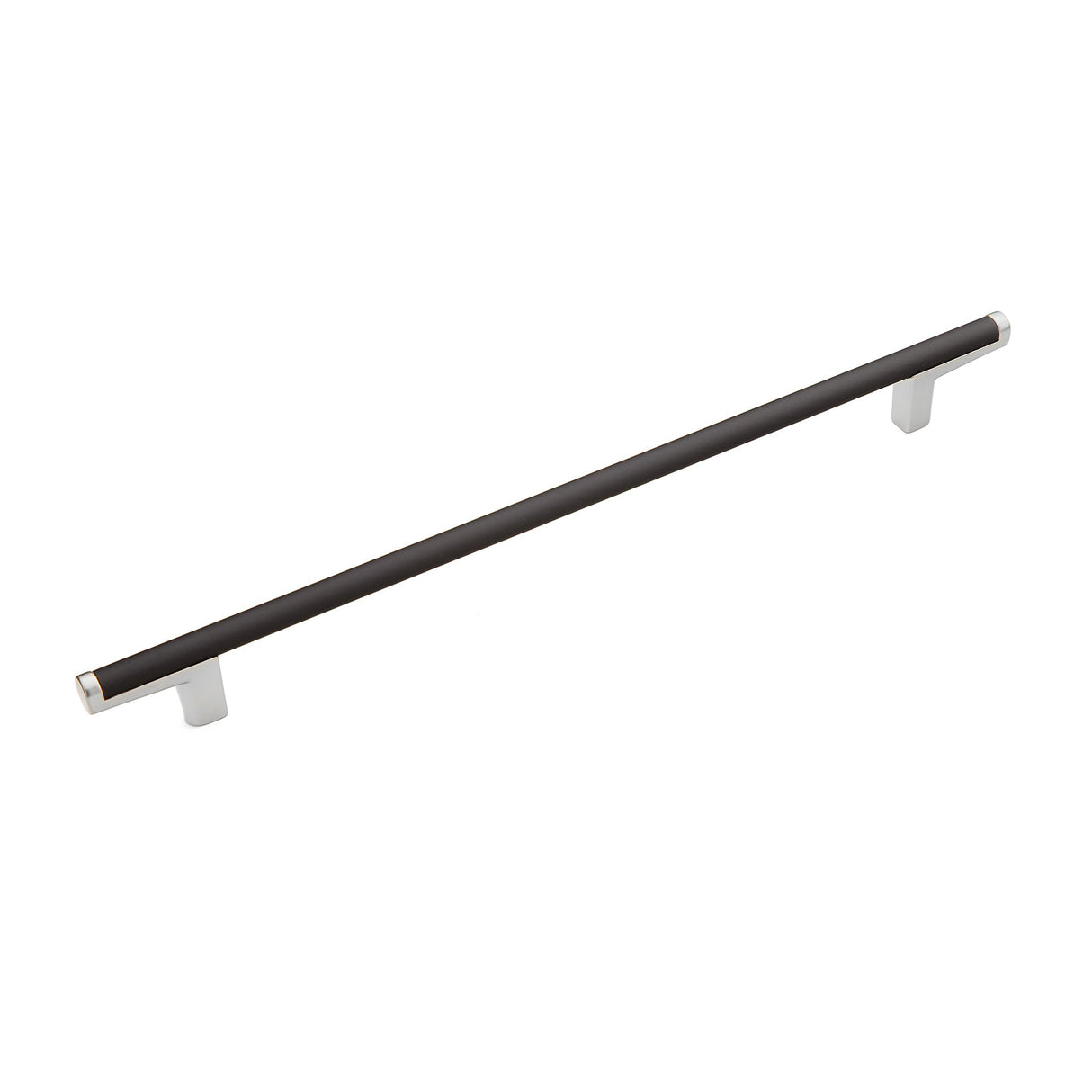 Schaub and Company 371-MB-26 matte black / bright chrome cabinet pull