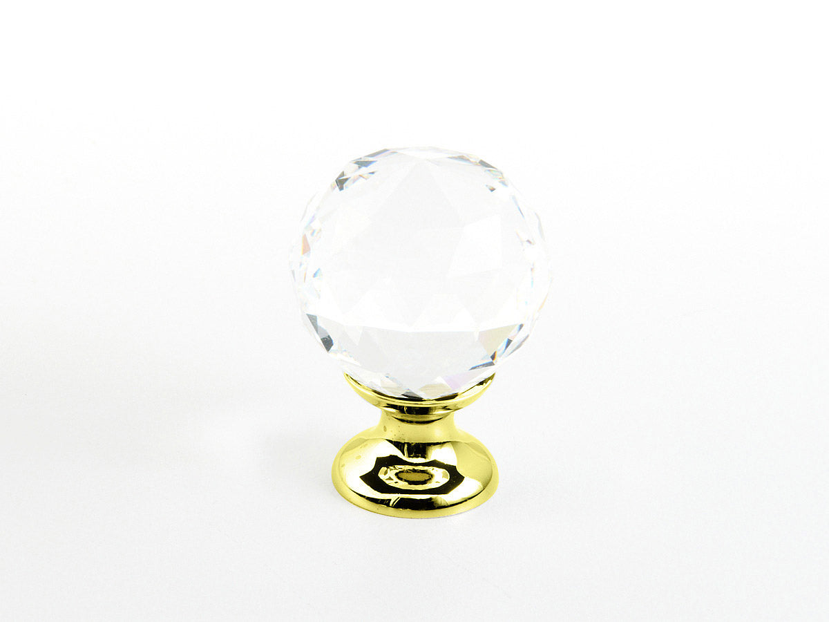 Schaub and Company 70-CS-03 polished brass round cabinet knob
