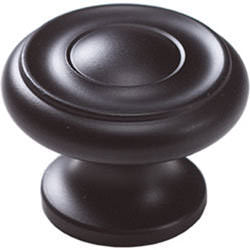 Schaub and Company 704-FB flat black mushroom cabinet knob