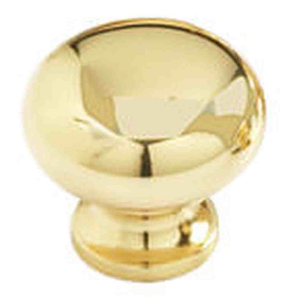 Schaub and Company 706-03 polished brass mushroom cabinet knob