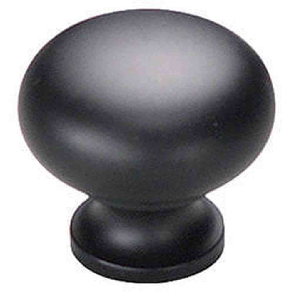 Schaub and Company 706-FB flat black mushroom cabinet knob