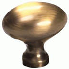 Schaub and Company 719 Solid Traditional Design Oval Cabinet Knob With 1-3/8" Diameter