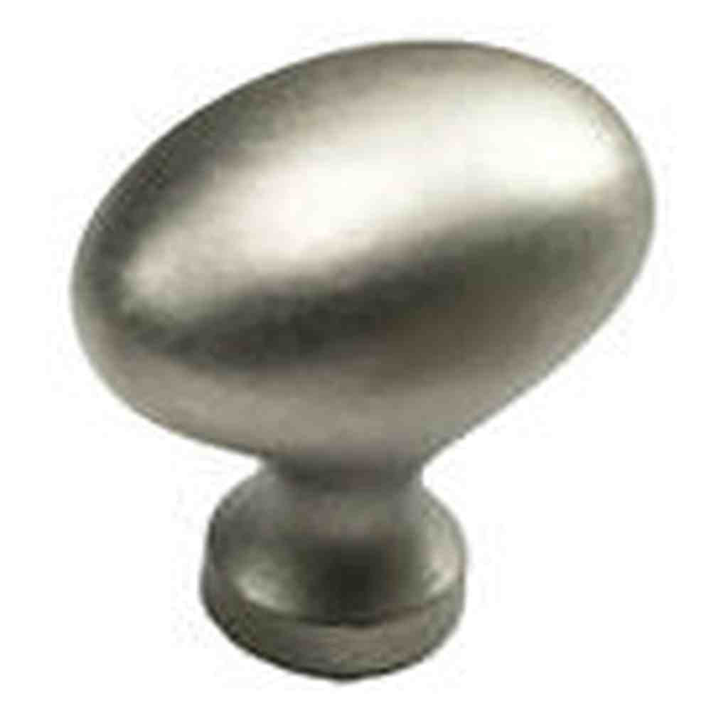 Schaub and Company 719-DN distressed nickel oval cabinet knob