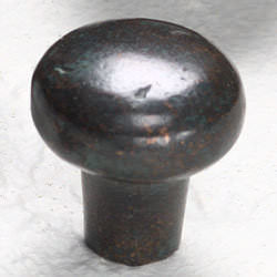 Schaub and Company 771 Bronze Mountain Design Mushroom Cabinet Knob With 1-1/4" Diameter