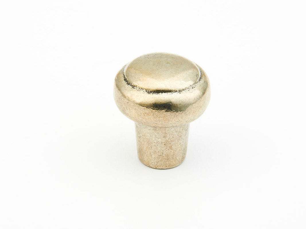 Schaub and Company 781-PWB polished white bronze round cabinet knob